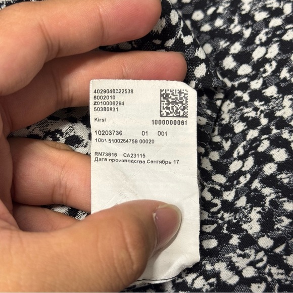 Hugo Boss Kirsi Turtle Neck Patterned Dress Short Sleeve Sheath - Picture 12 of 13